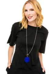 Statement Scroll Pendant Necklace