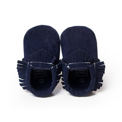 Suede Newborn and Toddler Moccasins