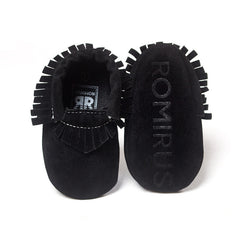 Suede Newborn and Toddler Moccasins
