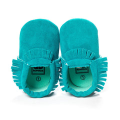 Suede Newborn and Toddler Moccasins