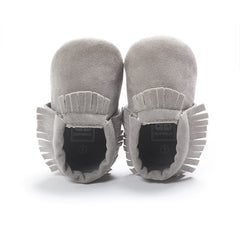 Suede Newborn and Toddler Moccasins