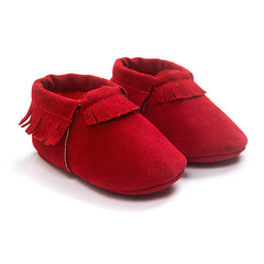 Suede Newborn and Toddler Moccasins