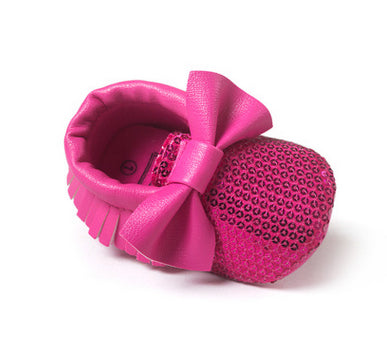 Newborn Toddler Baby Bow Moccasins