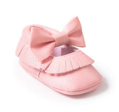 Newborn Toddler Baby Bow Moccasins