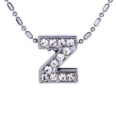 Maria Crystal & Silver Initial Necklace