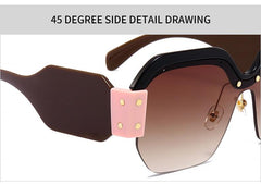 Tammy Multi Color Rimless Sunglasses