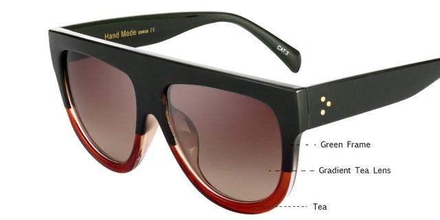 Flat Top Oversized Sunglasses