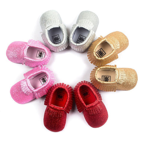 Bling Metallic Glitter Baby/Toddler Moccasins