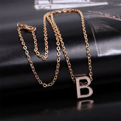 B Name Necklace