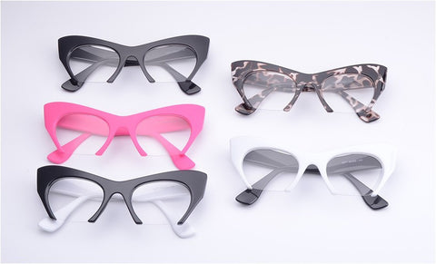 Fashion Razor Cut Off Glasses Women