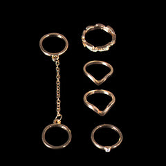Gold Plated Stacking Midi Ring Set