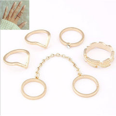 Gold Plated Stacking Midi Ring Set