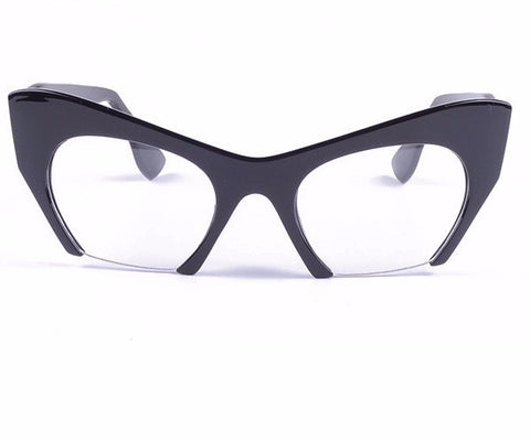 Fashion Razor Cut Off Glasses Women
