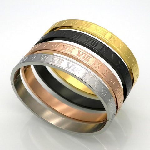 Roman Numeral Bangles Men & Women