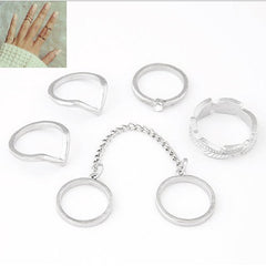 Gold Plated Stacking Midi Ring Set