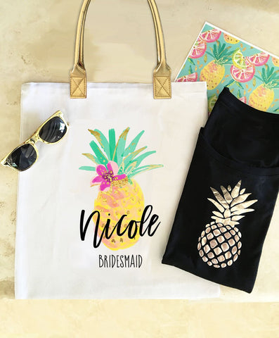 Custom Tropical Beach Tote Bags