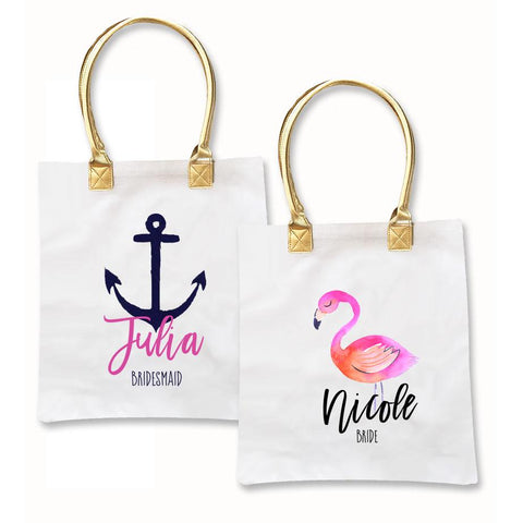 Custom Tropical Beach Tote Bags